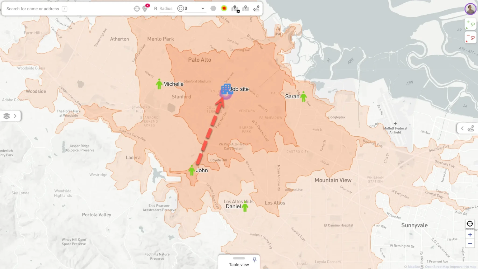 Distance-based CRM workflows and automation - Mapsly