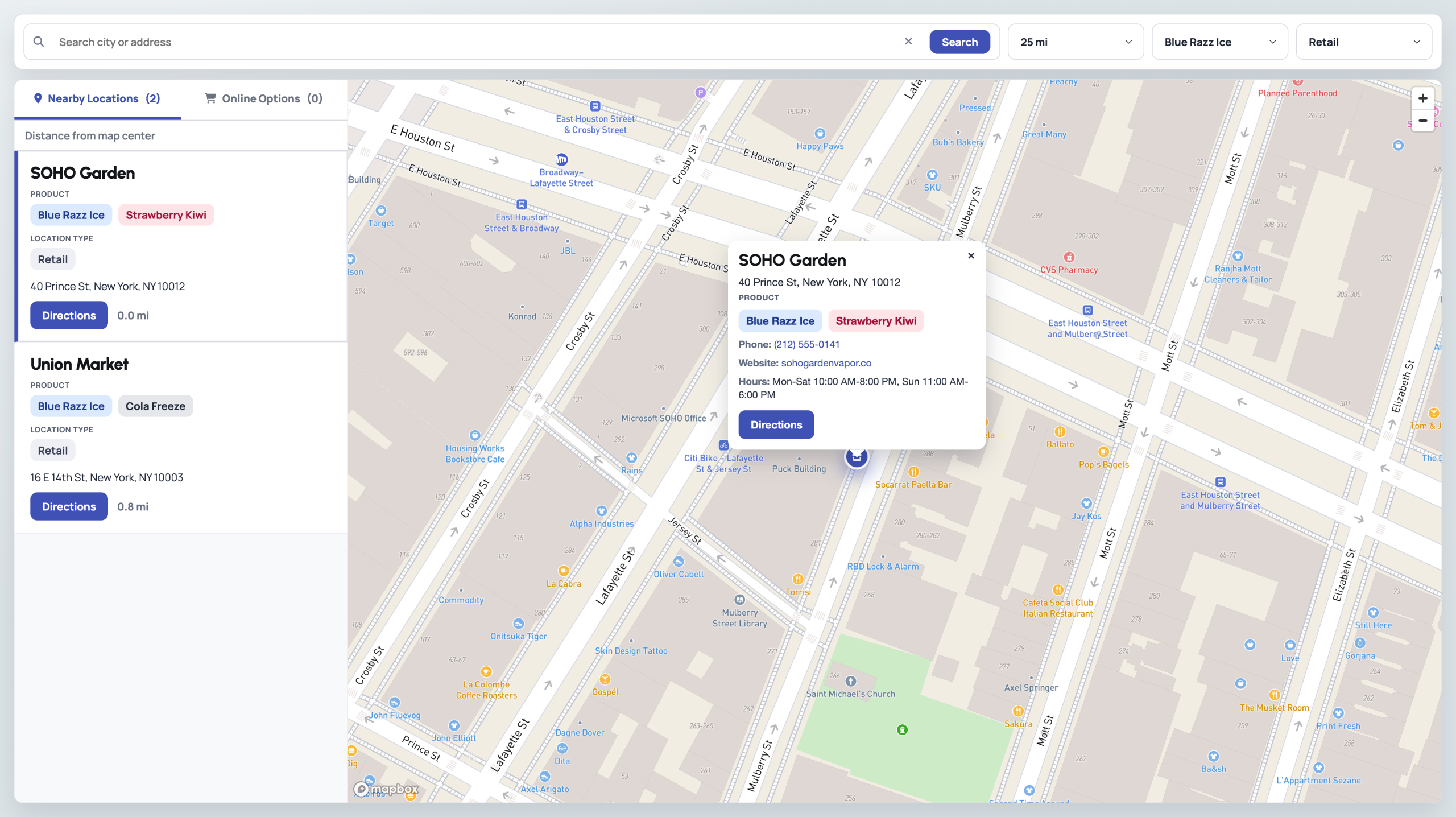 Captura de pantalla de la aplicación Mapsly 1
