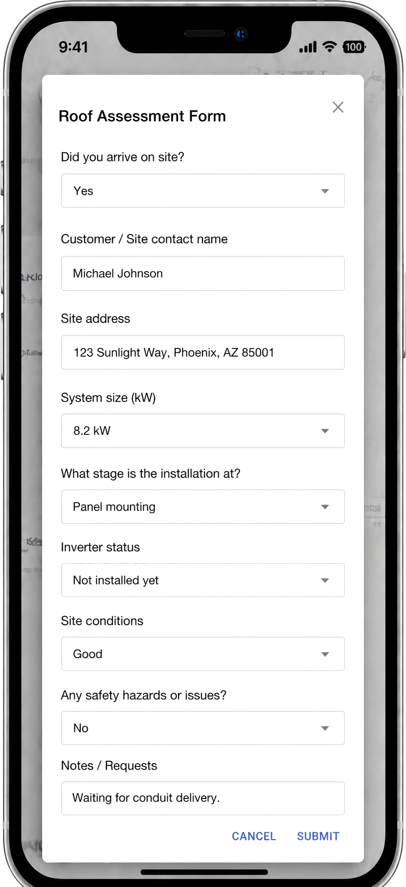 Mapsly adaptive form